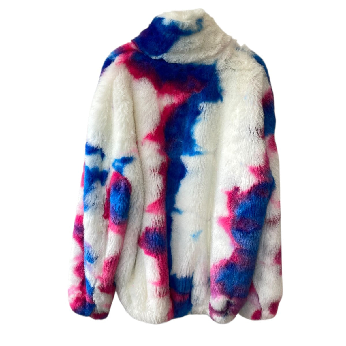 Off-White Fake Fur Zip Anorak White Blue Pink - Pre-owned