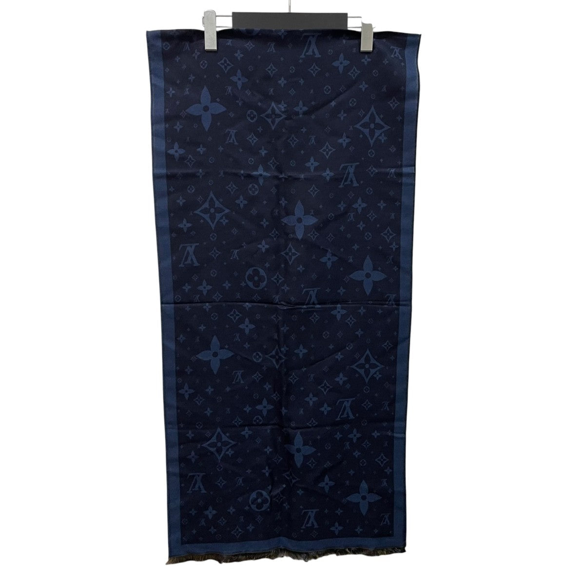 Louis Vuitton Etol Monogram Large Stole Navy - Pre-owned