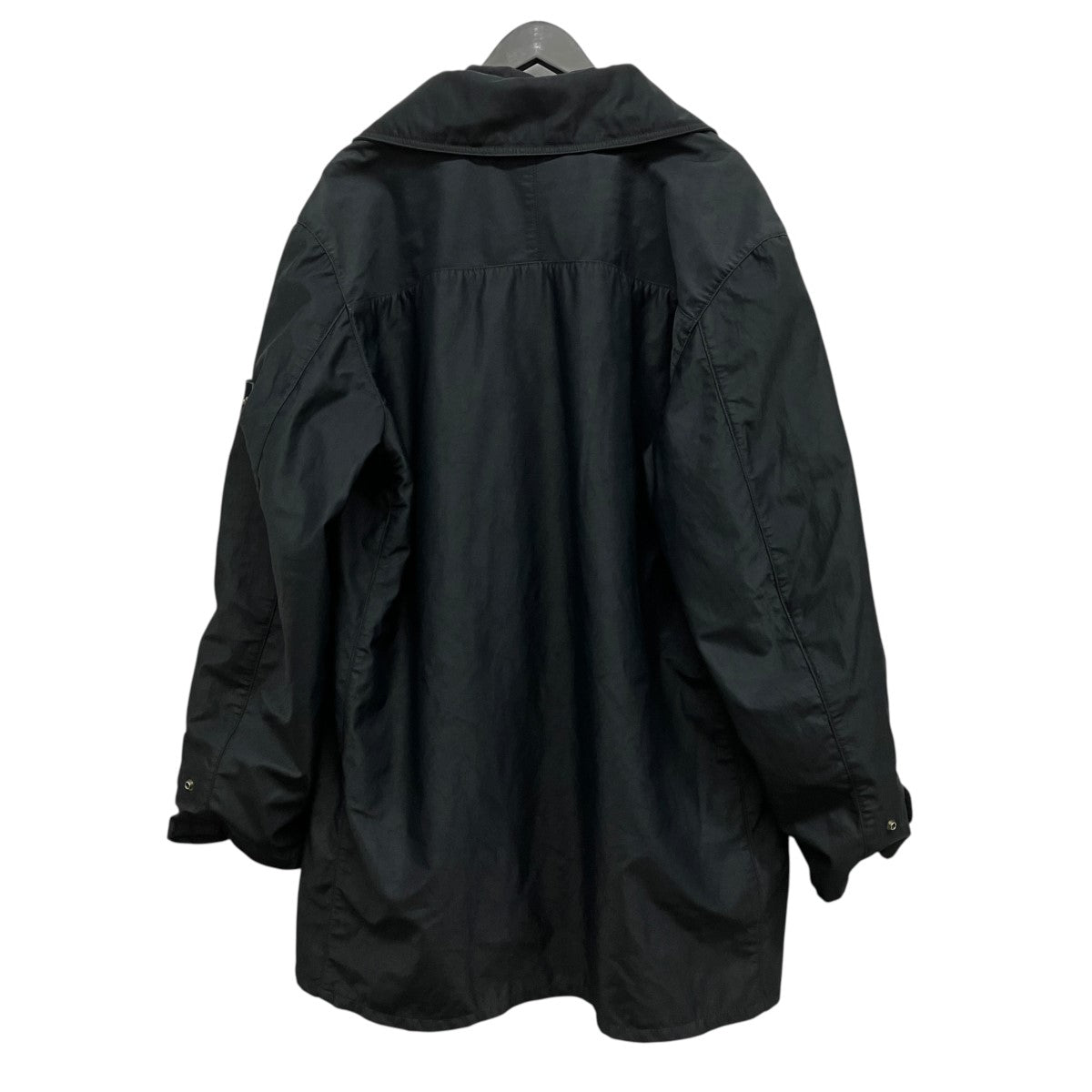 Stone Island Green Edge Trench Coat with Liner Navy (FW98) - Pre-owned