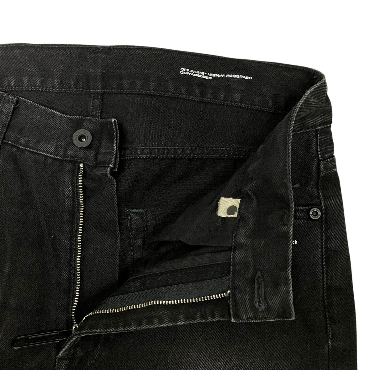 Off-White Denim Pants Black - Pre-owned