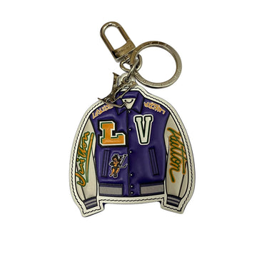 Louis Vuitton LV Varsity Jacket Keychain Purple - Pre-owned