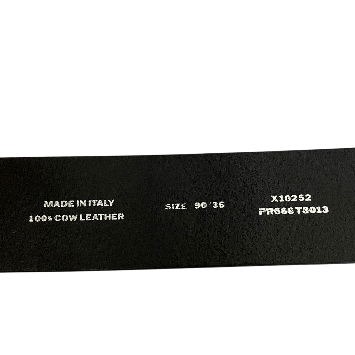 Diesel Tiger Buckle Leather Belt Black - Pre-owned