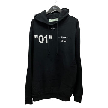 Off-White 01 Diagonal Hoodie Black - Pre-owned
