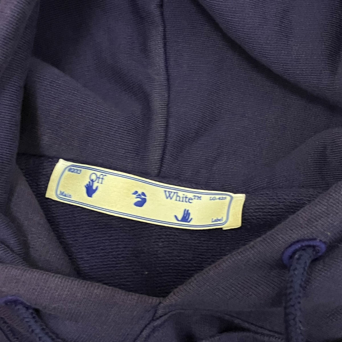 Off-White Marker Arrow Layered Hoodie Back Print Layered Hoodie Purple - Pre-owned