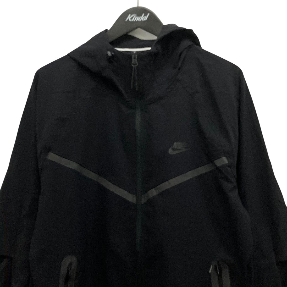 Nike Hooded Zip Up Nylon Jacket Black - Pre-owned