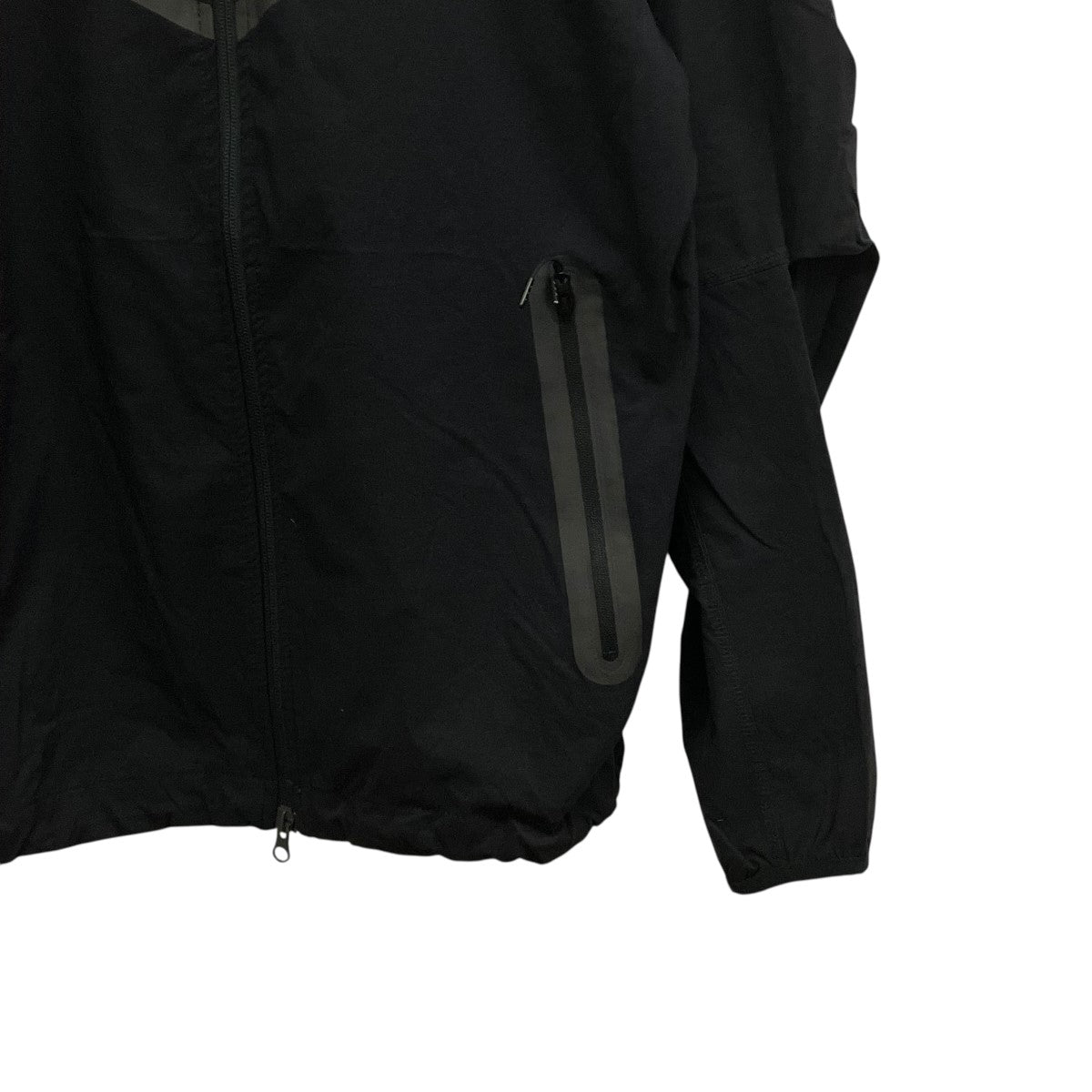 Nike Hooded Zip Up Nylon Jacket Black - Pre-owned