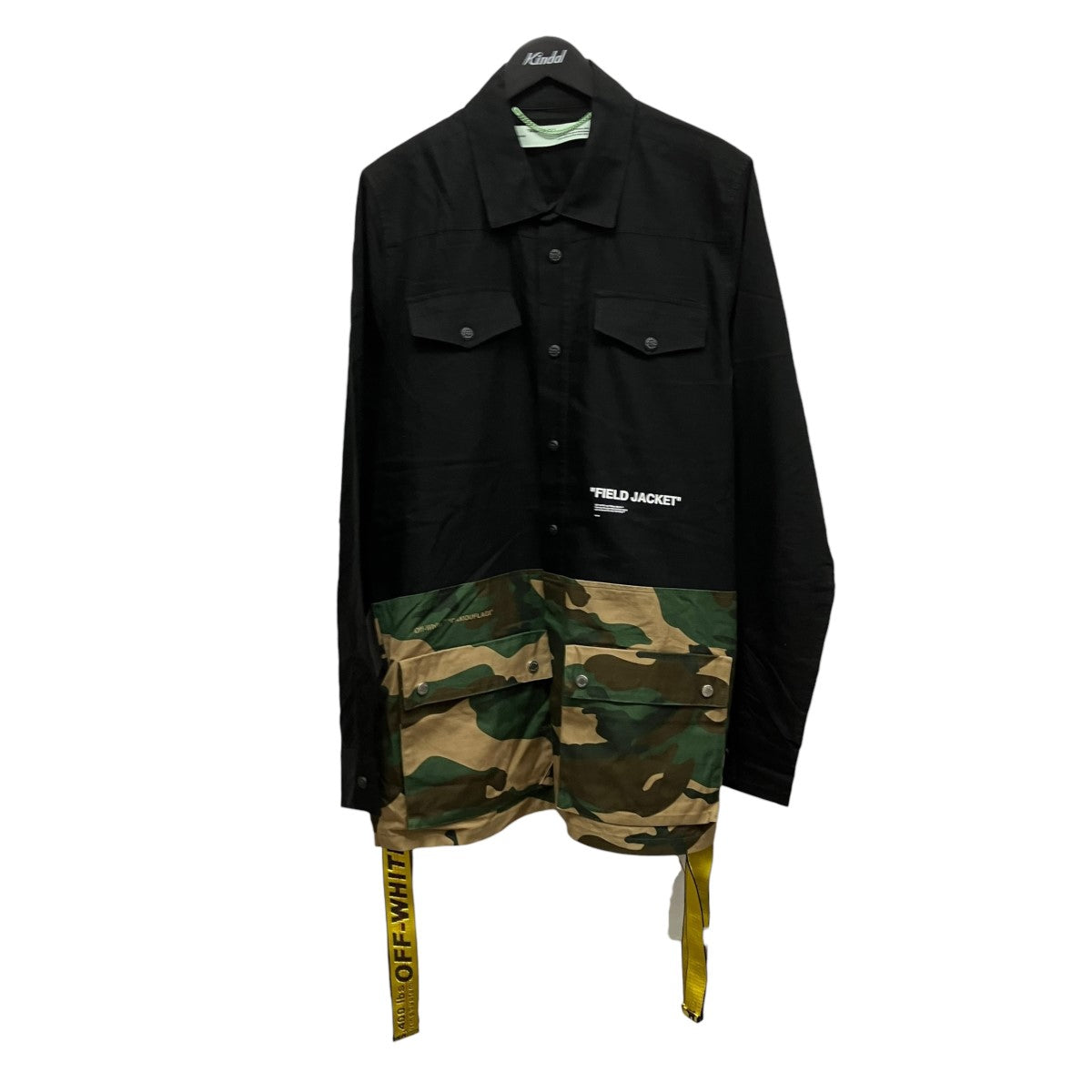 Off-White Switchable Camouflage Military Jacket Black - Pre-owned