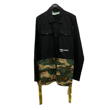 Off-White Switchable Camouflage Military Jacket Black - Pre-owned