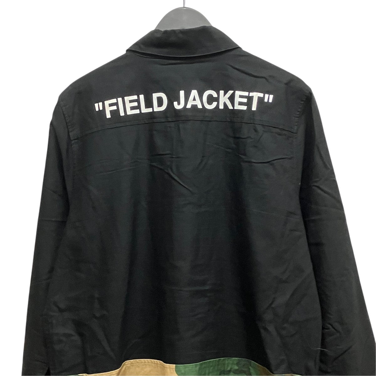 Off-White Switchable Camouflage Military Jacket Black - Pre-owned