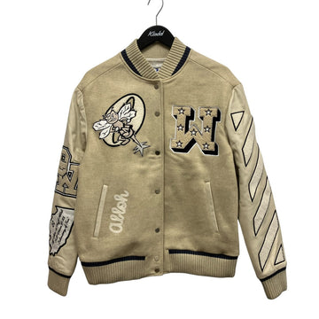 Off-White Varsity Jacket Beige - Pre-owned