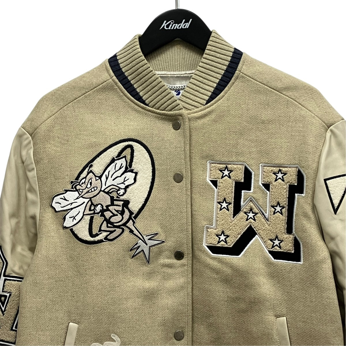 Off-White Varsity Jacket Beige - Pre-owned
