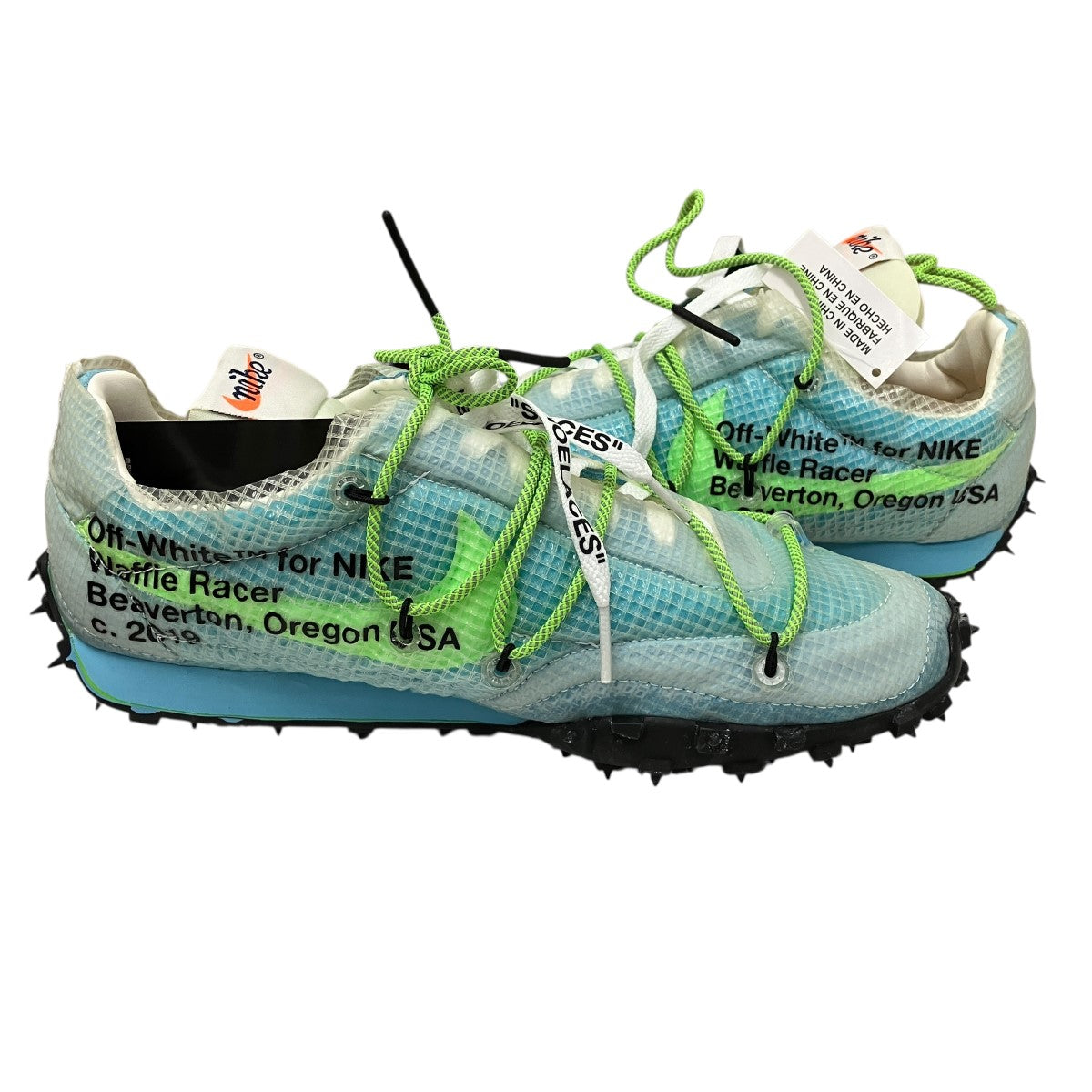 Nike x Off-White Waffle Racer Waffle Racer Sneakers Vivid Sky - Pre-owned