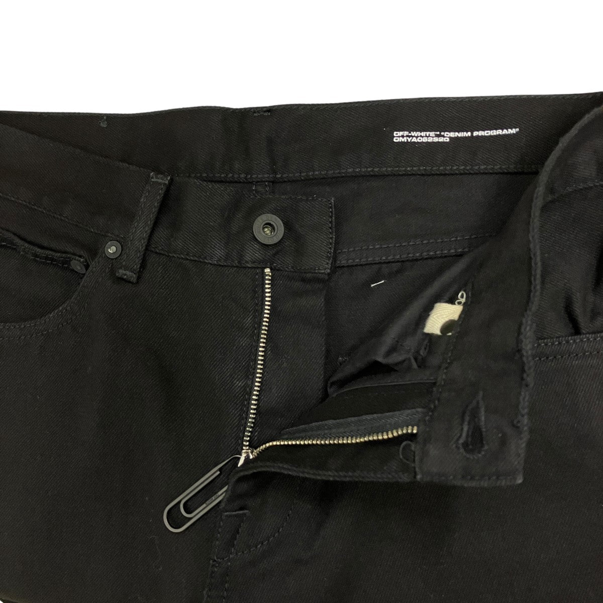 Off-White Bias Denim Pants Black - Pre-owned