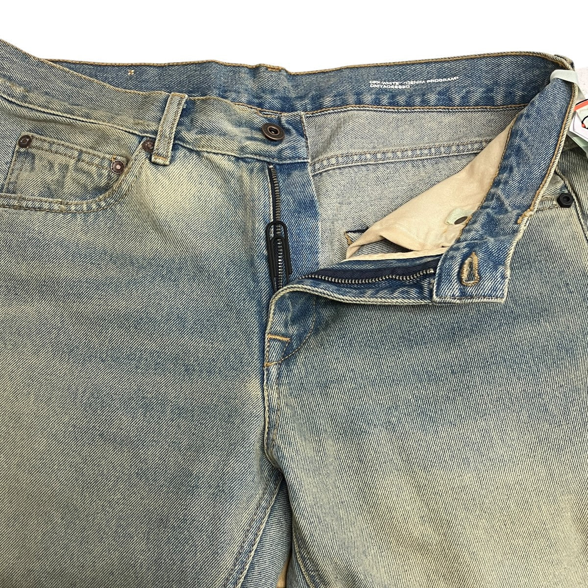 Off-White Bias Denim Pants Light Indigo - Pre-owned