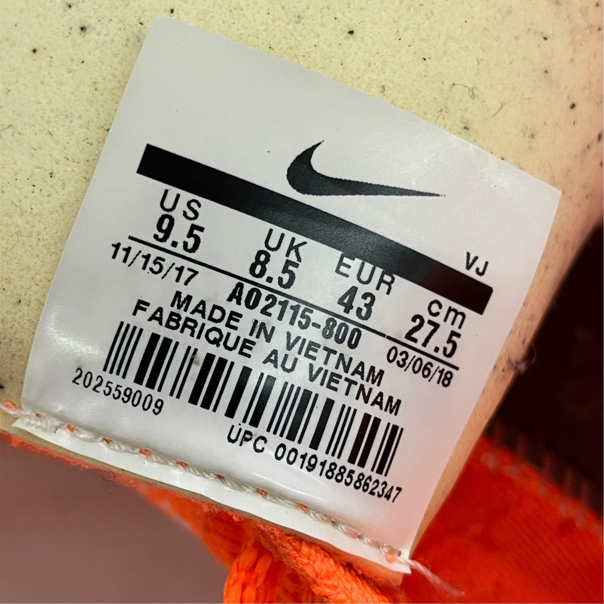 Nike x Off-White Zoom Fly Mercurial Flyknit Sneakers Orange - Pre-owned