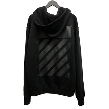 Off-White Hooded Zip Up Hoodie Black - Pre-owned