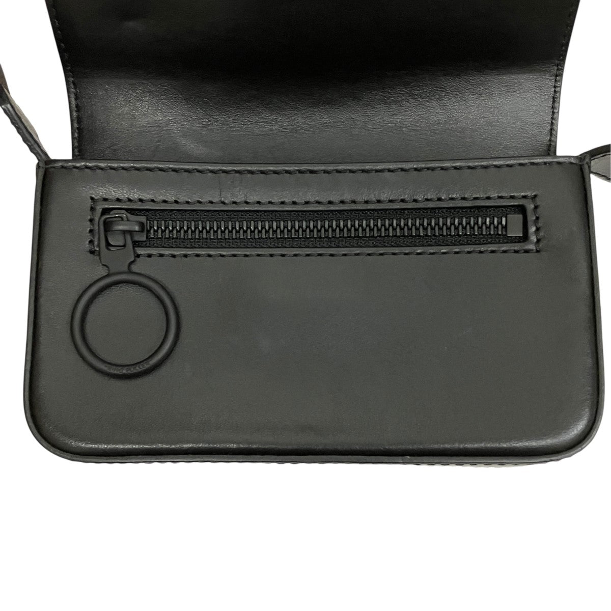 Off-White Mini Leather Shoulder Bag Black - Pre-owned