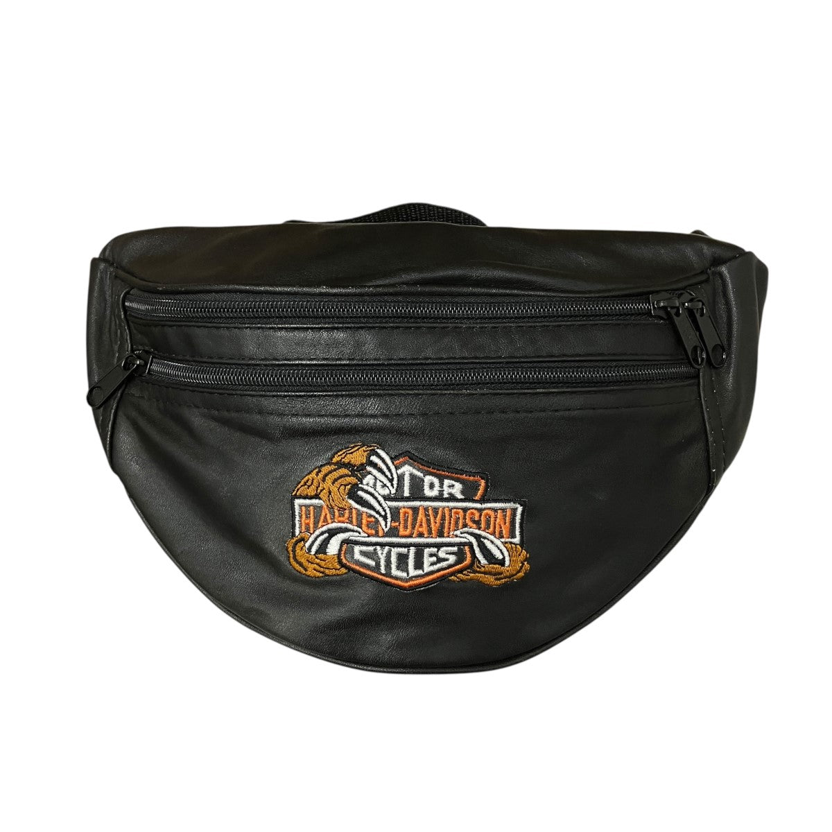 Harley-Davidson Leather Shoulder Bag Black - Pre-owned