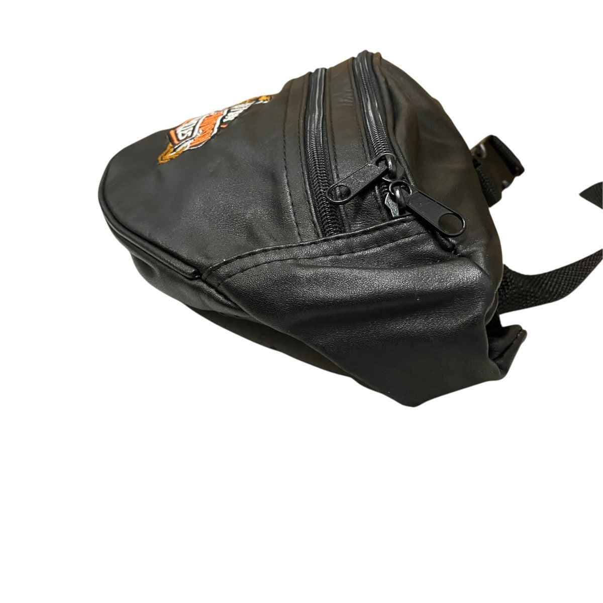 Harley-Davidson Leather Shoulder Bag Black - Pre-owned