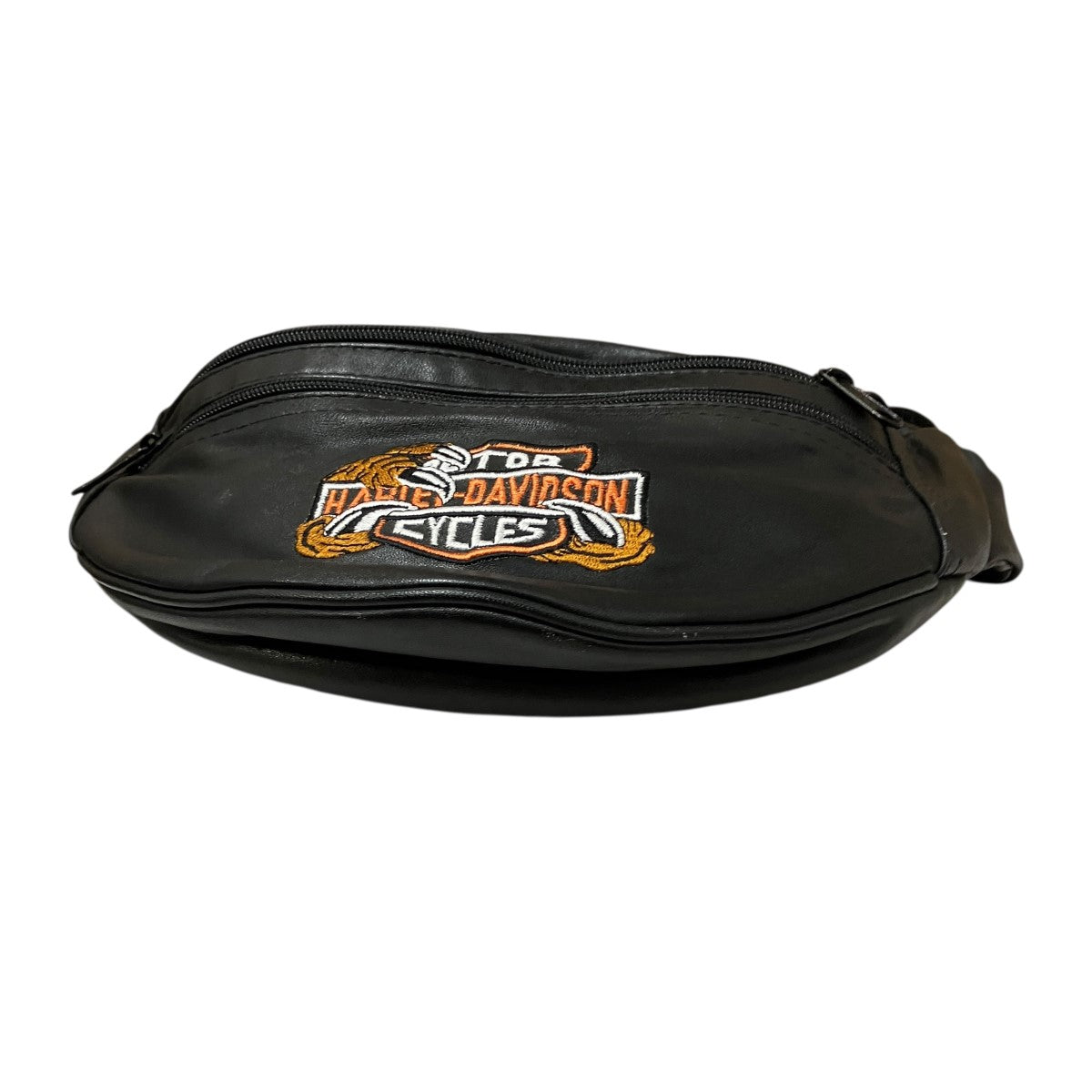 Harley-Davidson Leather Shoulder Bag Black - Pre-owned