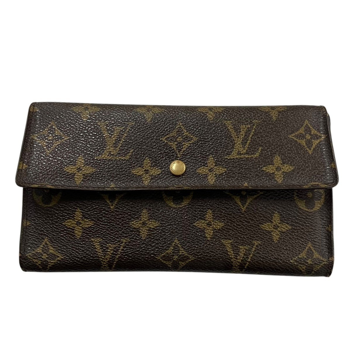 Louis Vuitton Porto Tresor International Monogram Long Wallet Brown - Pre-owned