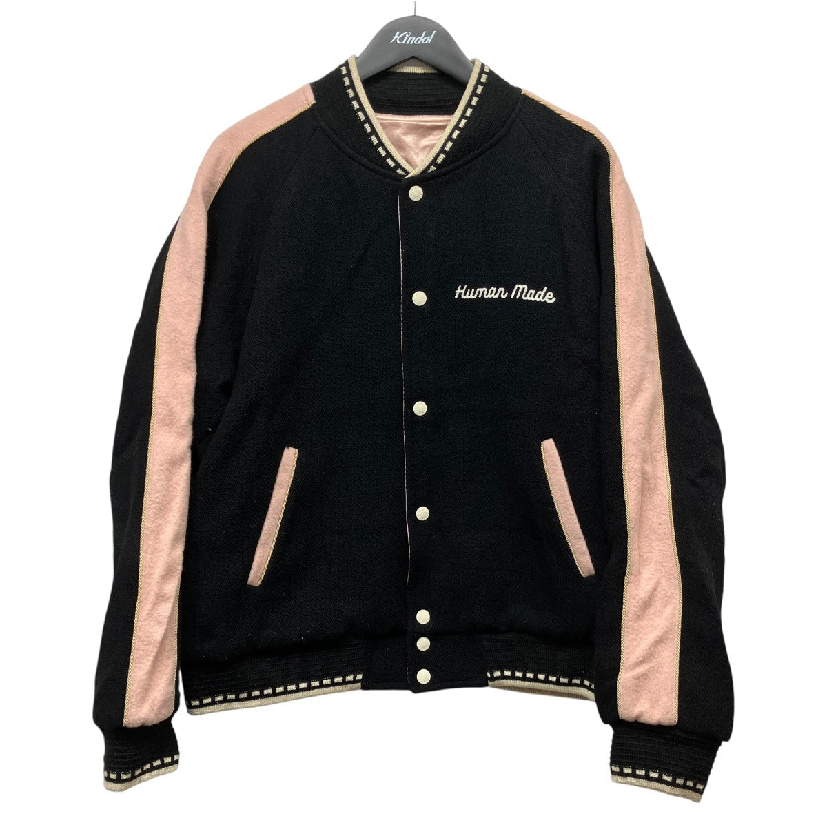 Human Made Car Club Reversible Padded Jacket Black Pink - Pre-owned