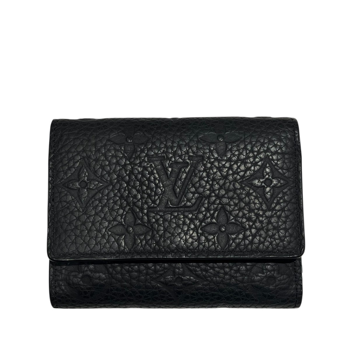 Louis Vuitton Portefeuille Pilot Compact Wallet Black - Pre-owned