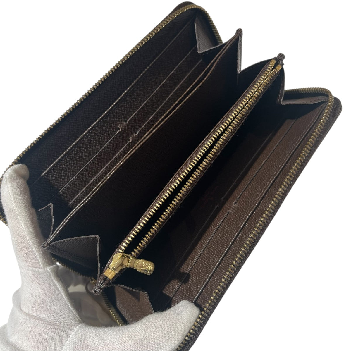 Louis Vuitton Damier Zippy Wallet Long Wallet Brown - Pre-owned