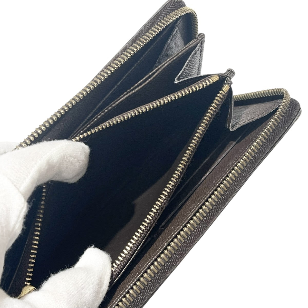 Louis Vuitton Damier Zippy Wallet Long Wallet Brown - Pre-owned