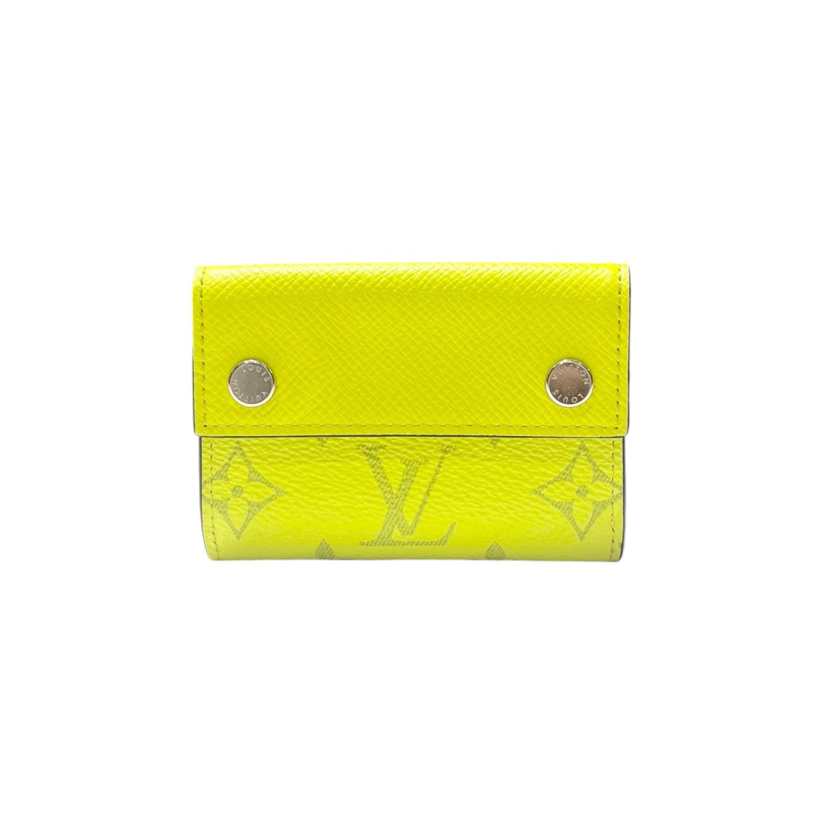 Louis Vuitton Taigarama Discovery Compact Wallet Compact Wallet Yellow - Pre-owned
