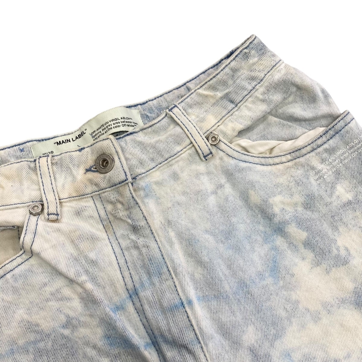 Off-White Denim Pants Indigo - Pre-owned