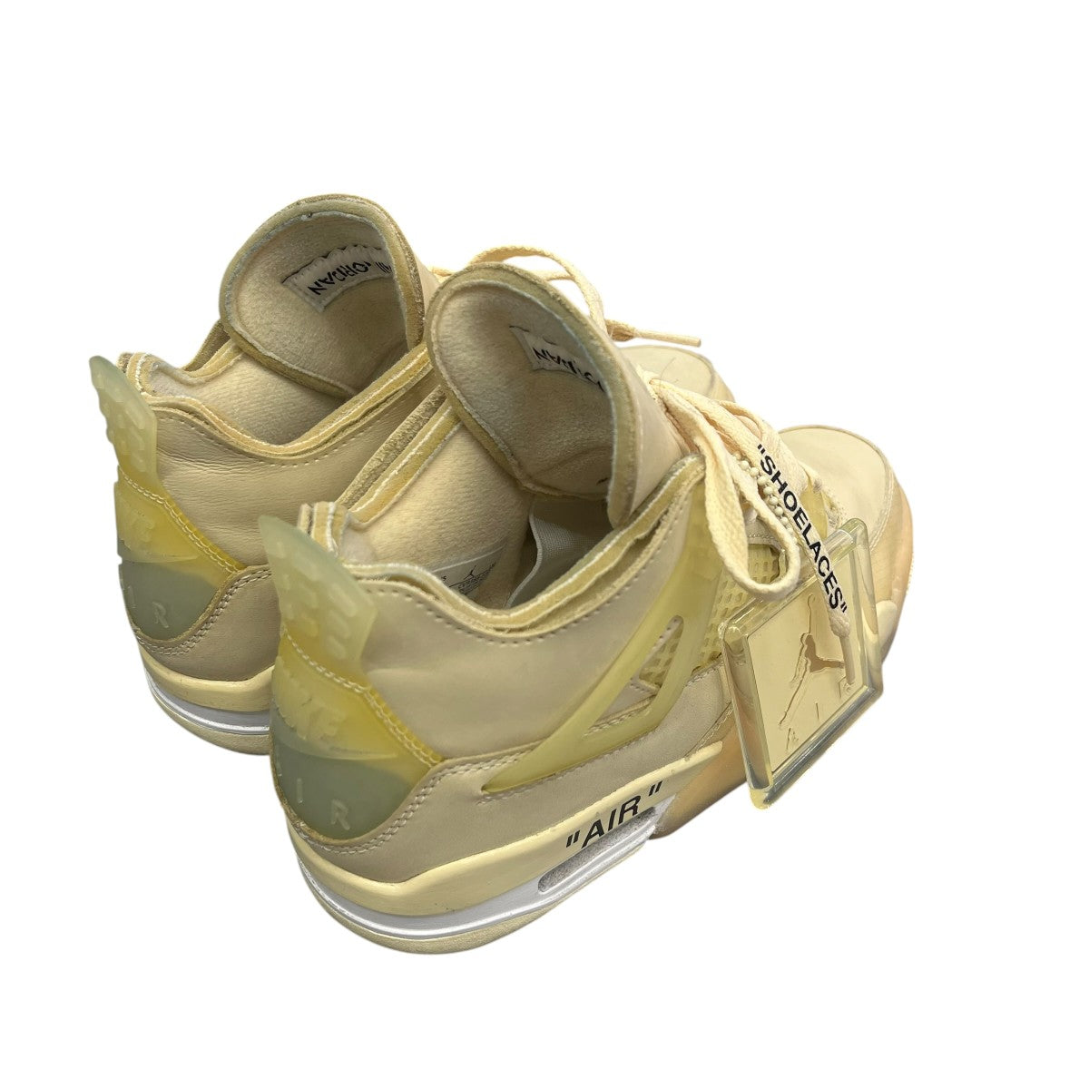 Nike x Off-White Women's AIR Jordan 4 Retro SP Sneakers Cream - Pre-owned