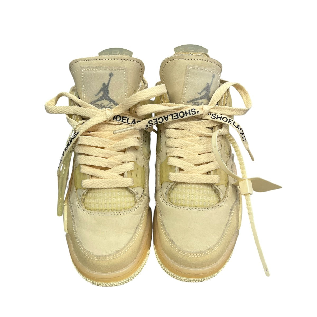 Nike x Off-White Women's AIR Jordan 4 Retro SP Sneakers Cream - Pre-owned