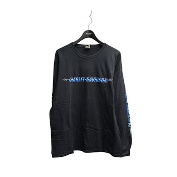 Harley-Davidson 00s Made In USA Long Sleeve Tee Navy - Pre-owned