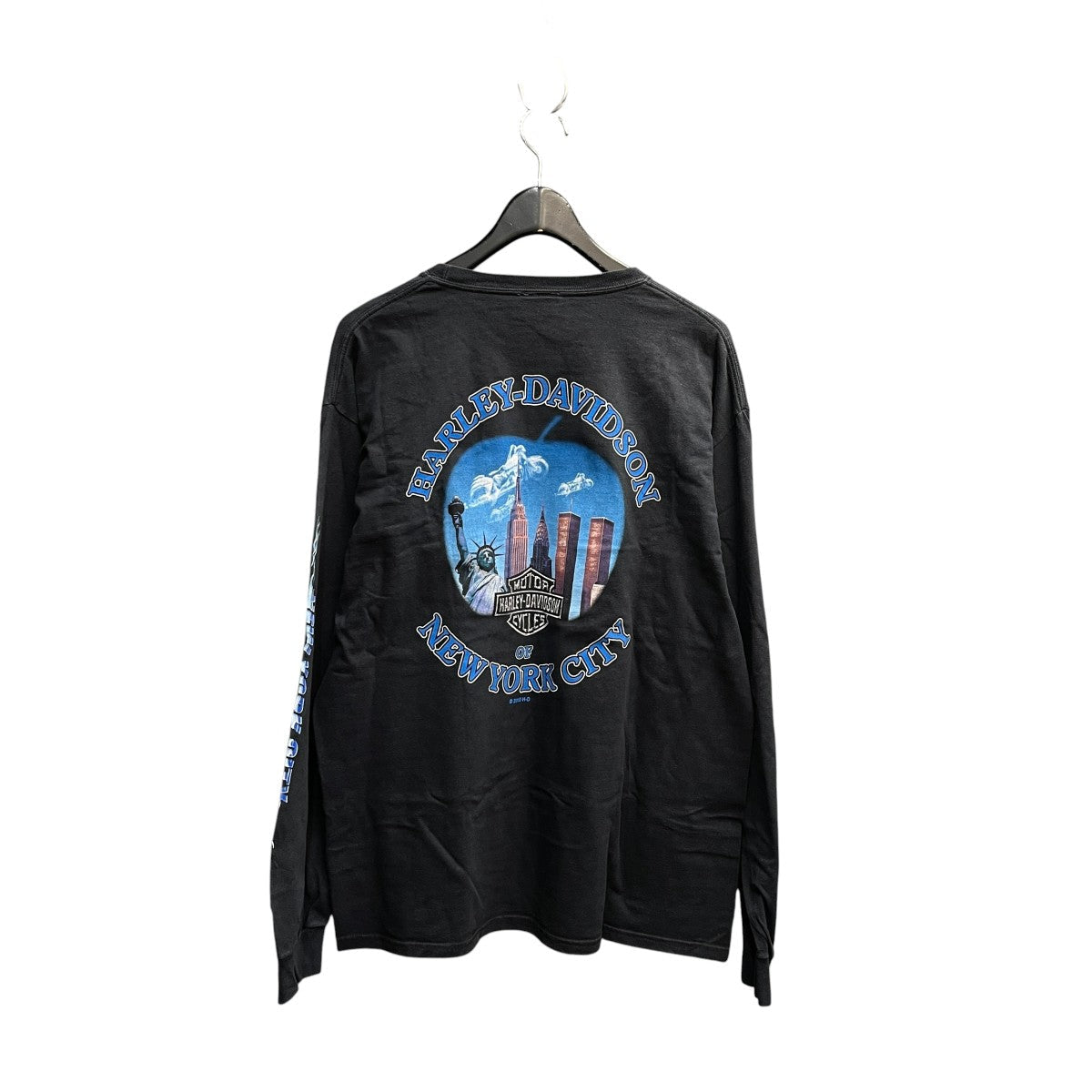 Harley-Davidson 00s Made In USA Long Sleeve Tee Navy - Pre-owned