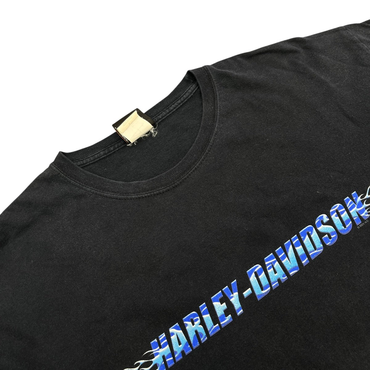 Harley-Davidson 00s Made In USA Long Sleeve Tee Navy - Pre-owned