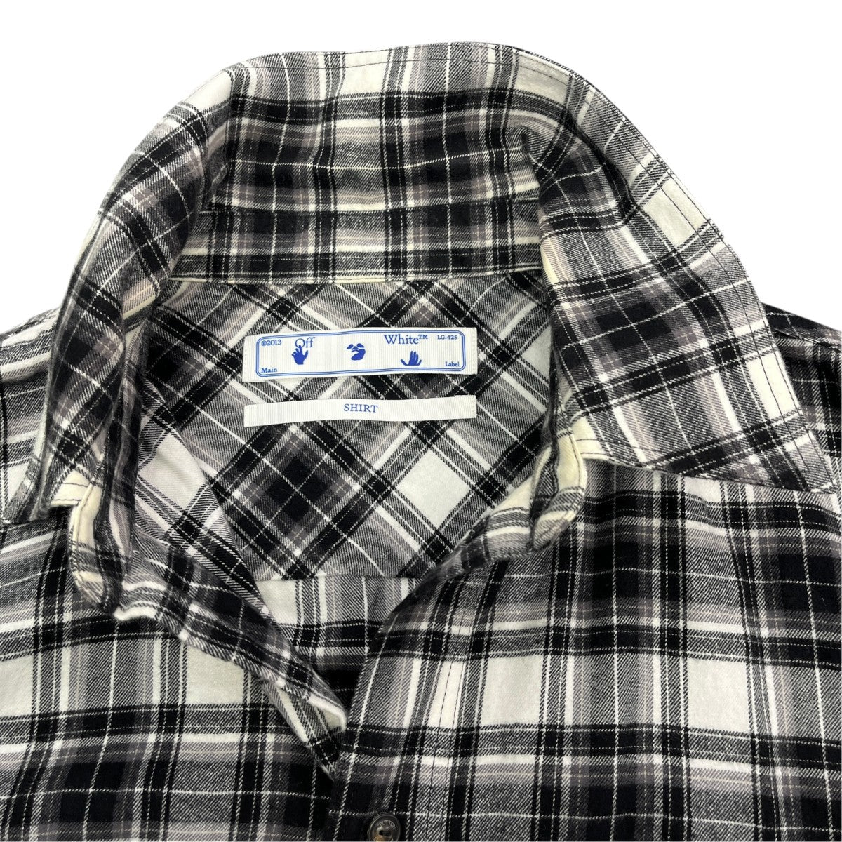 Off-White Mixed Colors Long Sleeve Check Shirt White/Black - Pre-owned