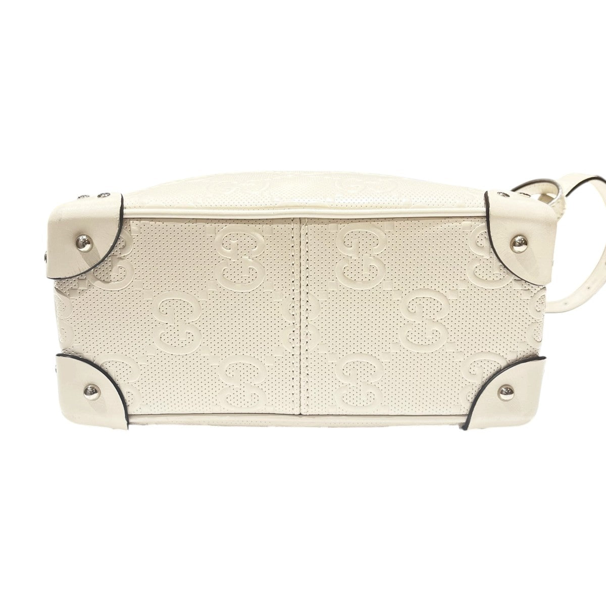 Gucci GG Embossed Square Shoulder Bag Yellow - Pre-owned
