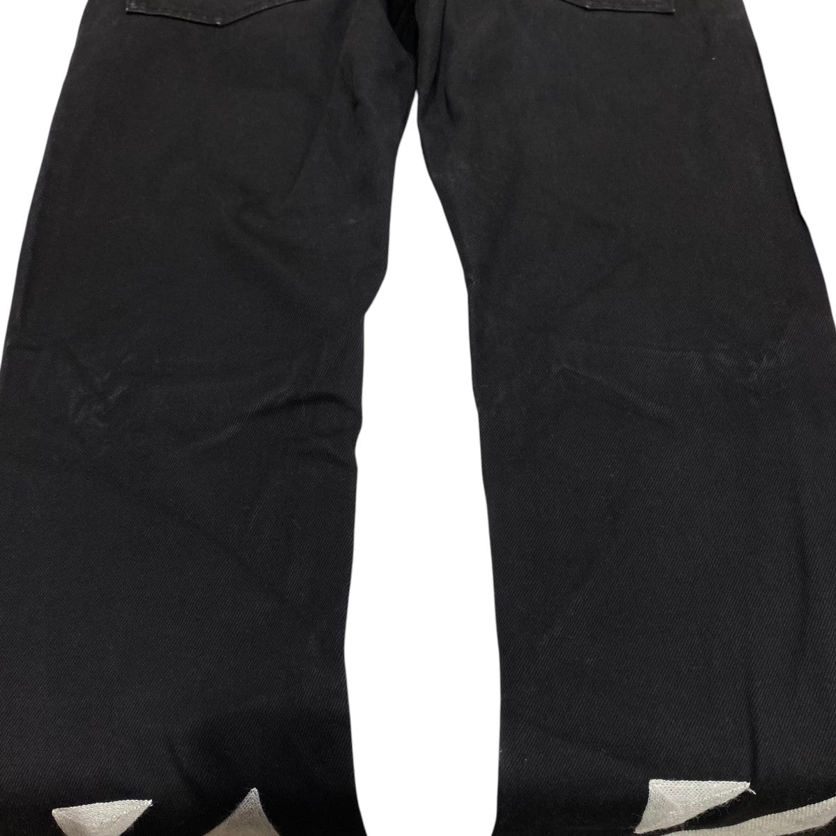 Off-White Bias Denim Pants Black - Pre-owned