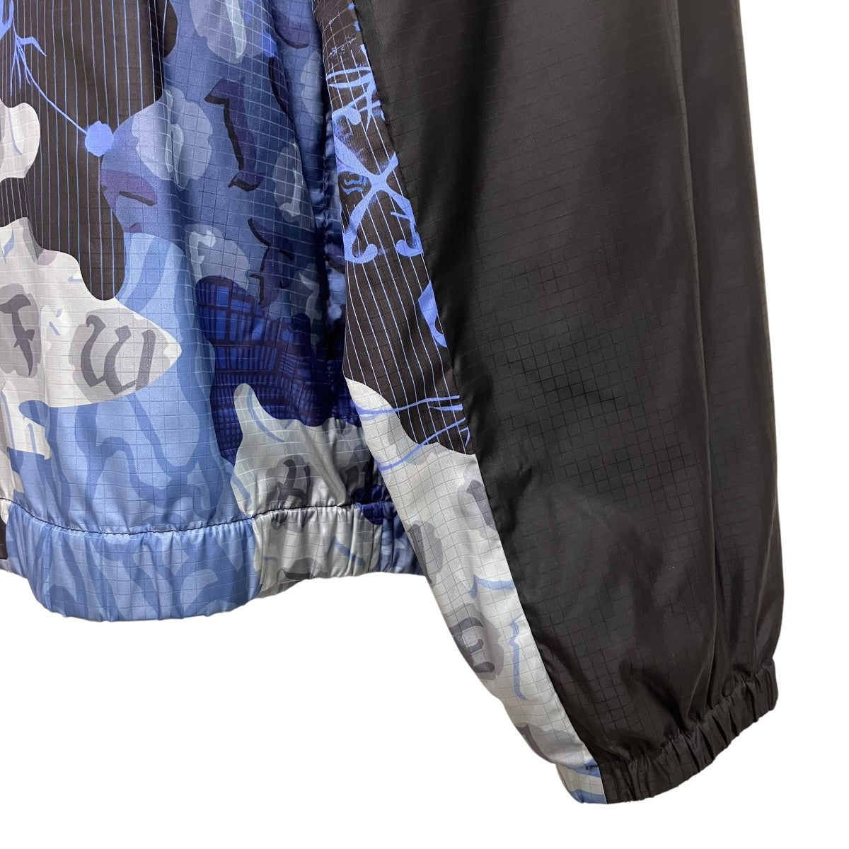 Off-White "camouflage Samurai Anorak Jacket" Anorak Parka Black/Navy - Pre-owned