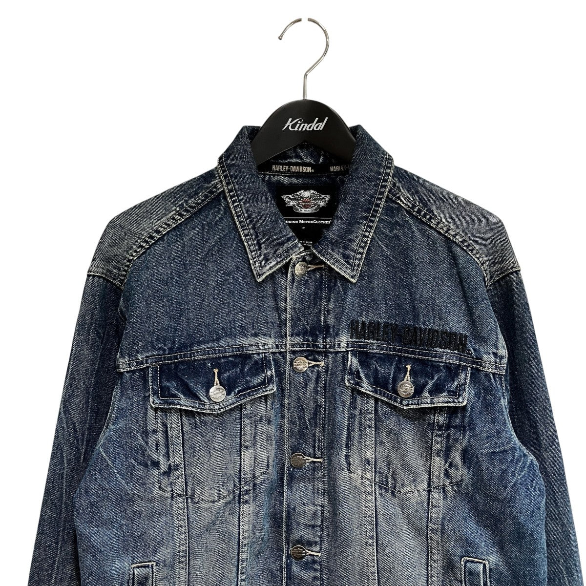 Harley-Davidson Eagle Denim Jacket Denim Jacket Indigo - Pre-owned