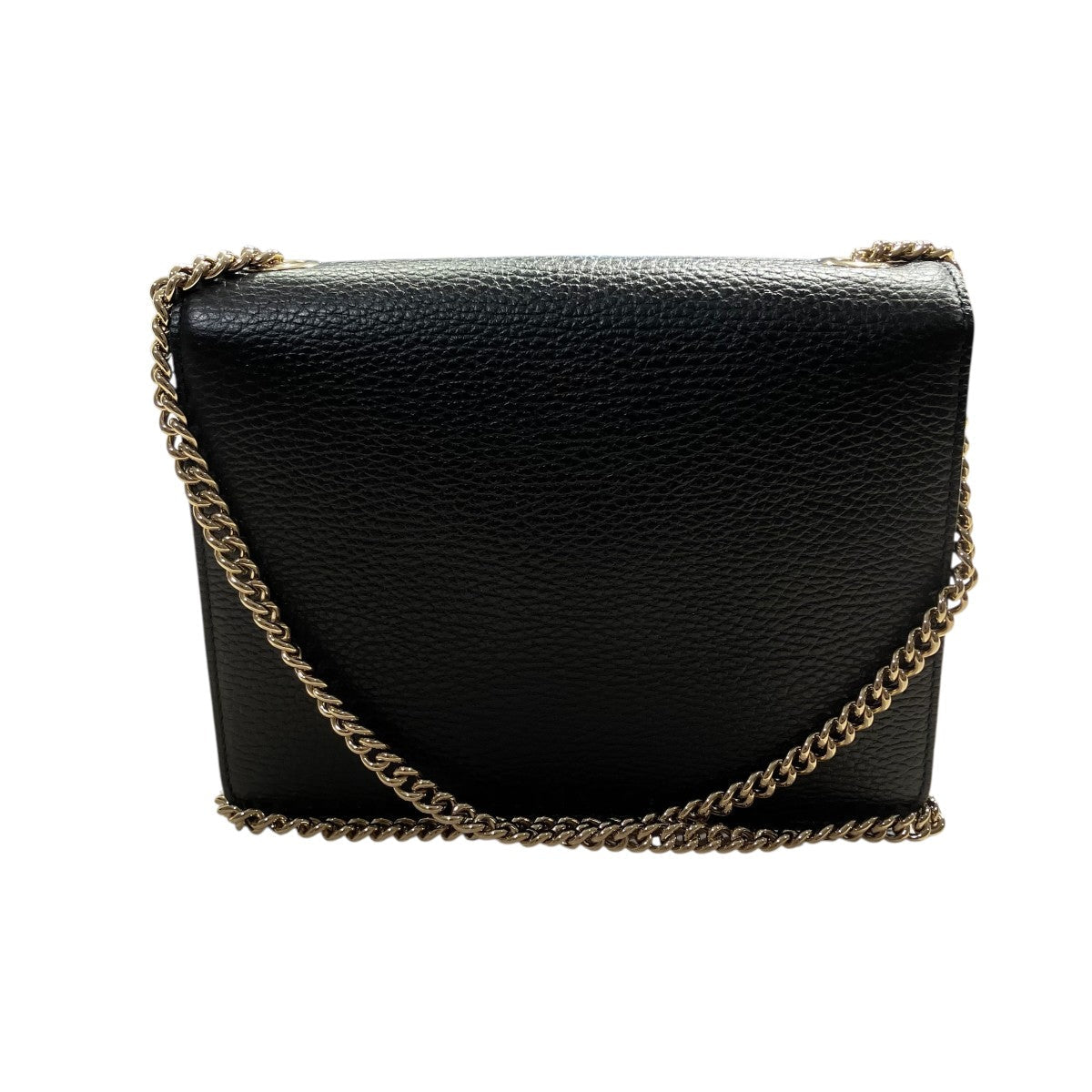Gucci Interlocking G Shoulder Bag Black - Pre-owned