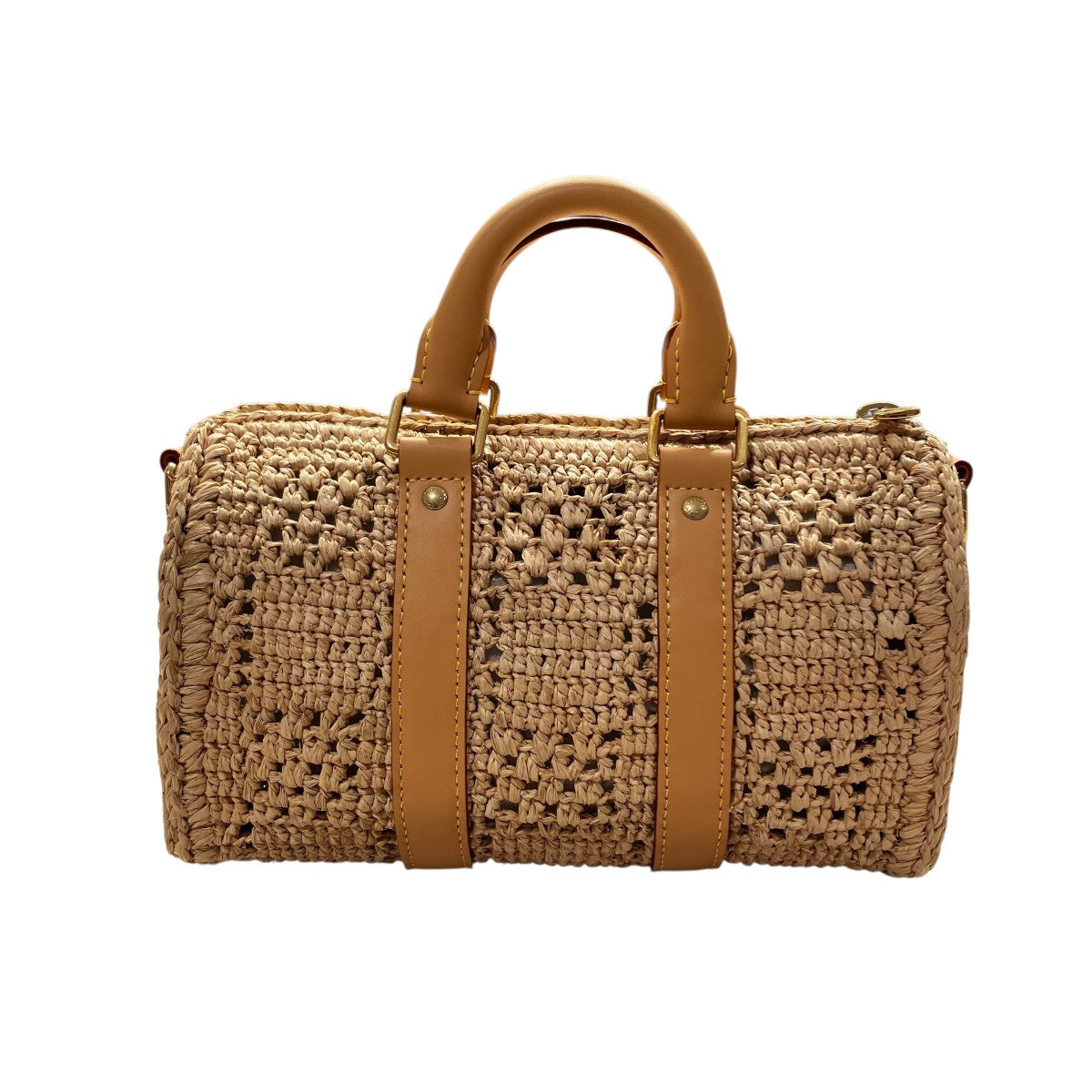 Louis Vuitton Keepall Bandouliere 25 Damier Raffia - Pre-owned
