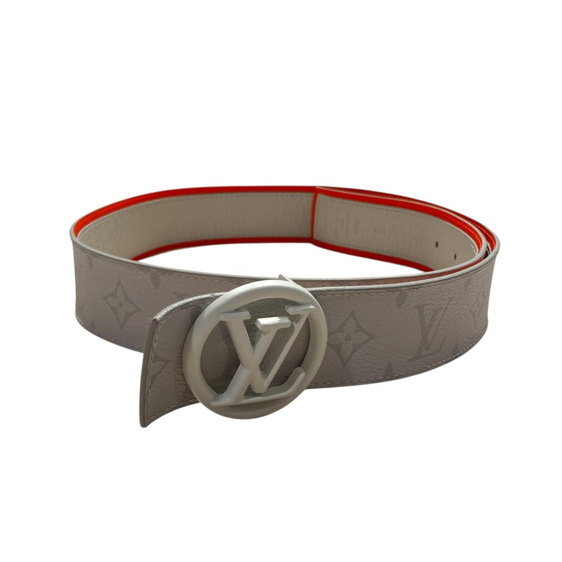 Louis Vuitton LV Circle Belt Orange White - Pre-owned