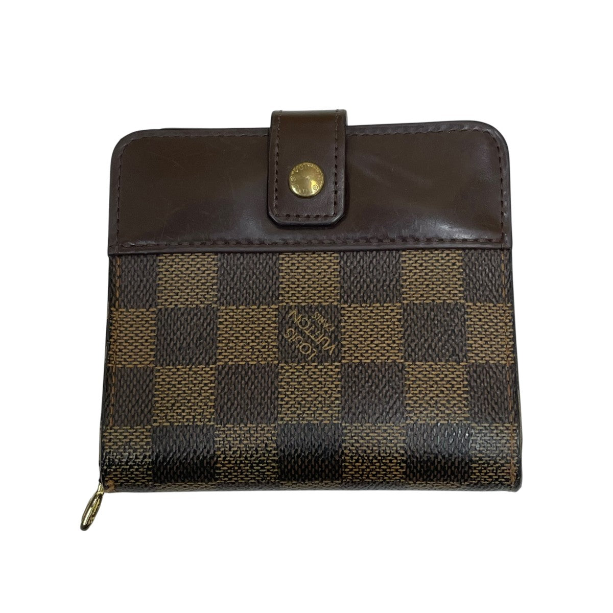 Louis Vuitton Compact Zip Bifold Wallet Brown - Pre-owned