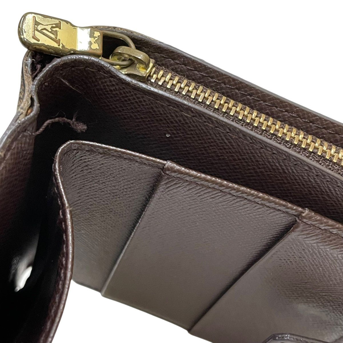 Louis Vuitton Compact Zip Bifold Wallet Brown - Pre-owned