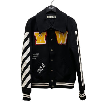 Off-White Black Wool Varsity Jacket Stadium Jacket - Pre-owned
