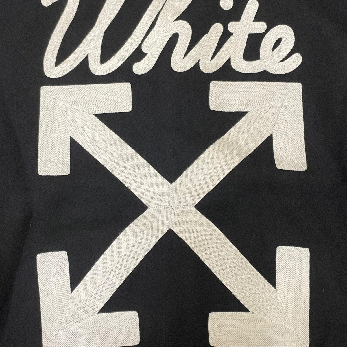 Off-White Black Wool Varsity Jacket Stadium Jacket - Pre-owned