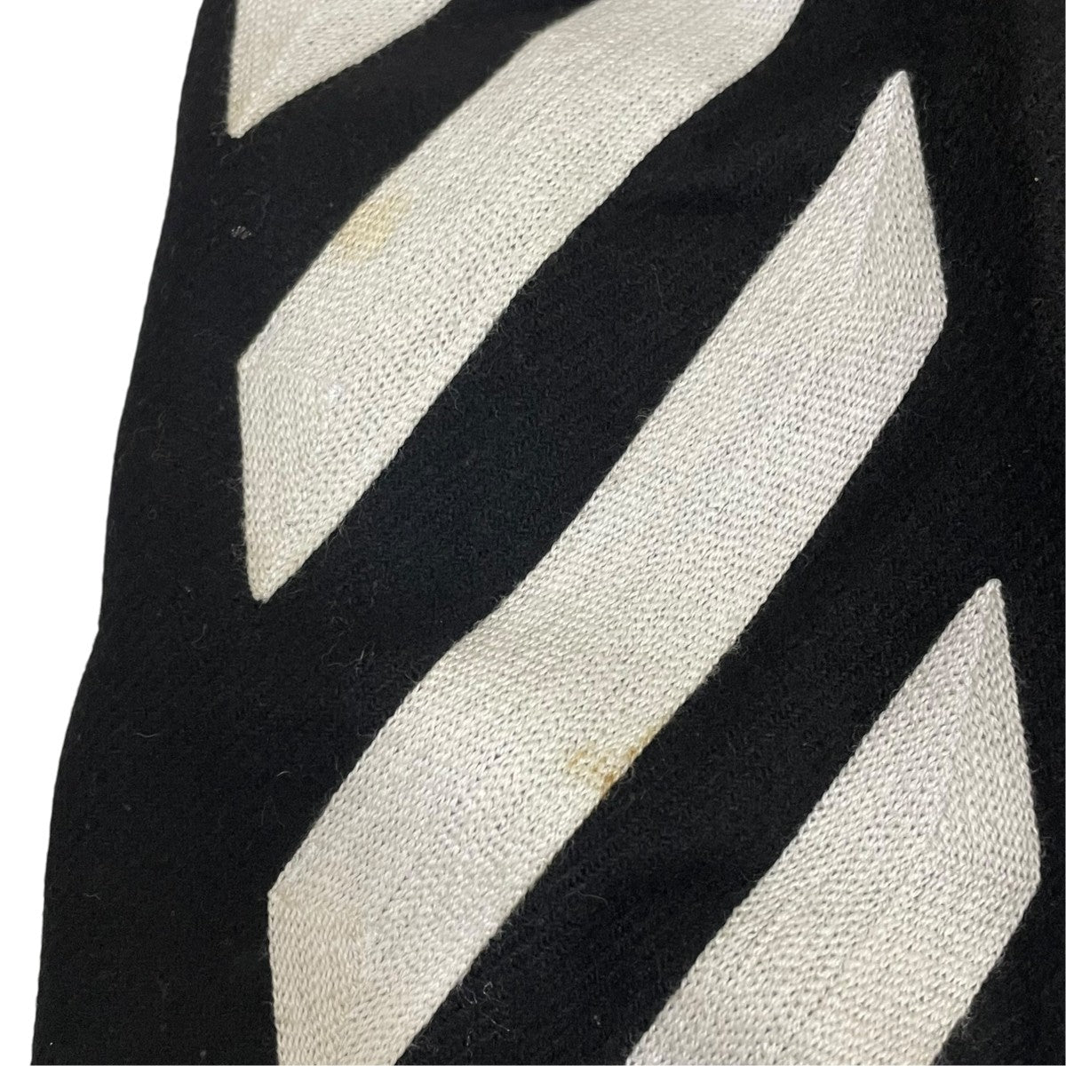Off-White Black Wool Varsity Jacket Stadium Jacket - Pre-owned