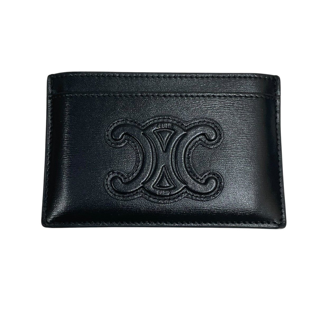 Celine Triomphe Card Holder Black - Pre-owned